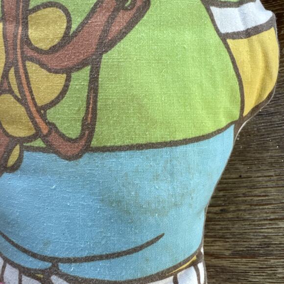 Vintage Muppet Babies Skeeter Fabric Pillow Plush Toy 80s Henson Muppets - Picture 3 of 7